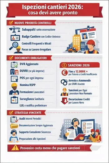infografica ispezione cantieri dall'ispettorato
